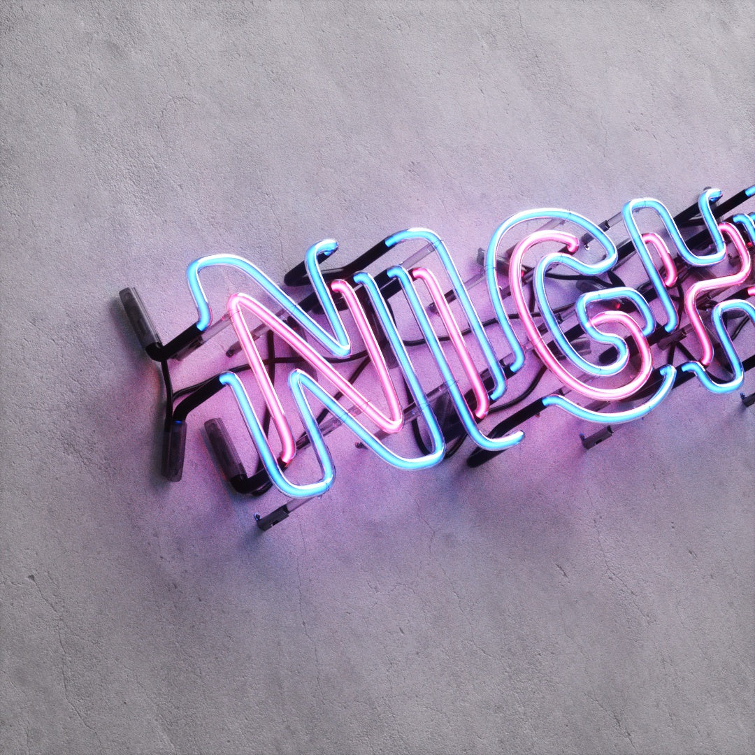 Neon Sign Style A "NIGHT"