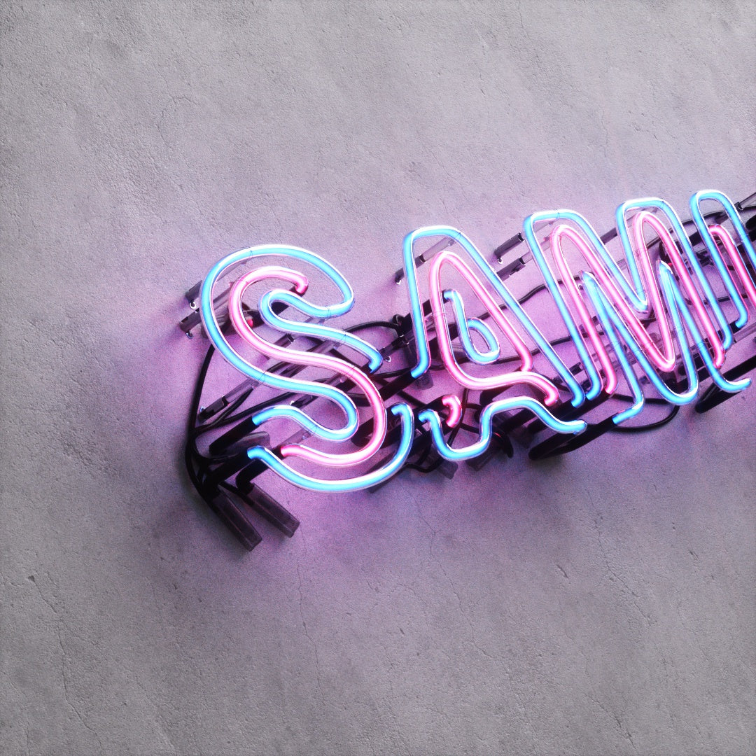 Neon Sign Style A "SAMURAI"