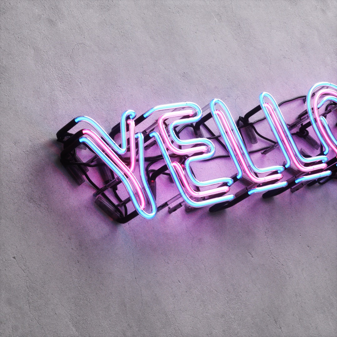 Neon Sign Style A "YELLOW"