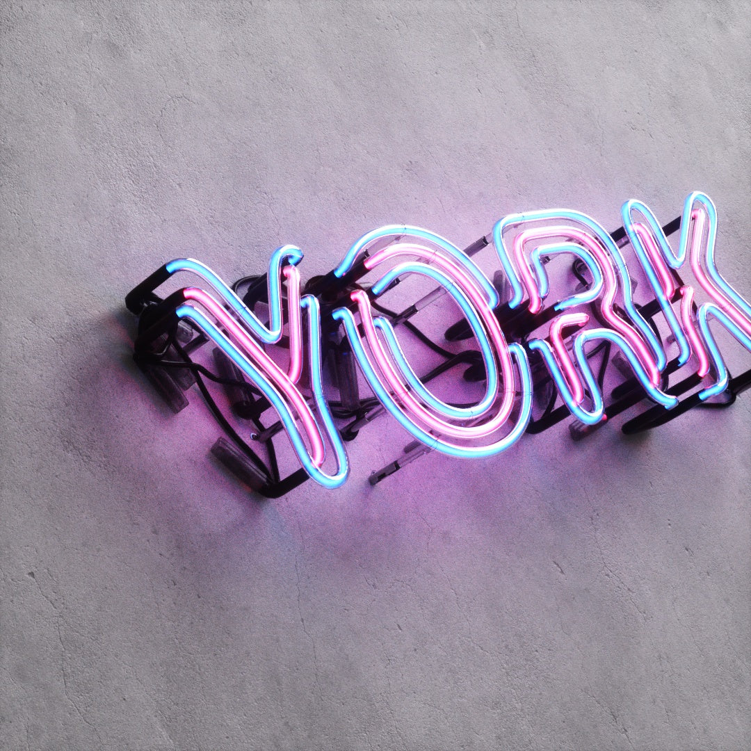 Neon Sign Style A "YORK"
