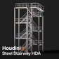 Steel Stairway HDA For Houdini