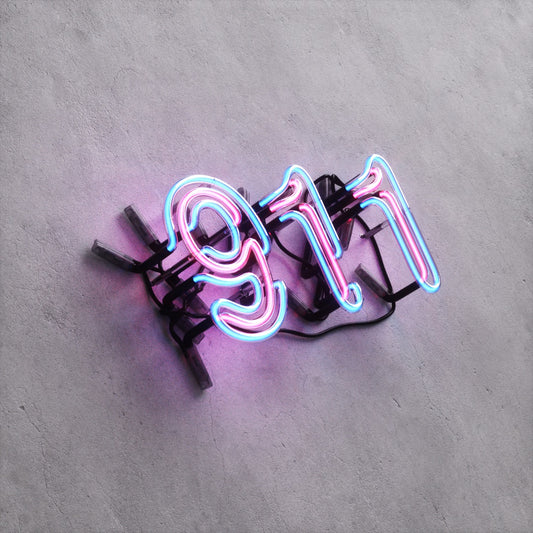 Neon Sign Style A "911"