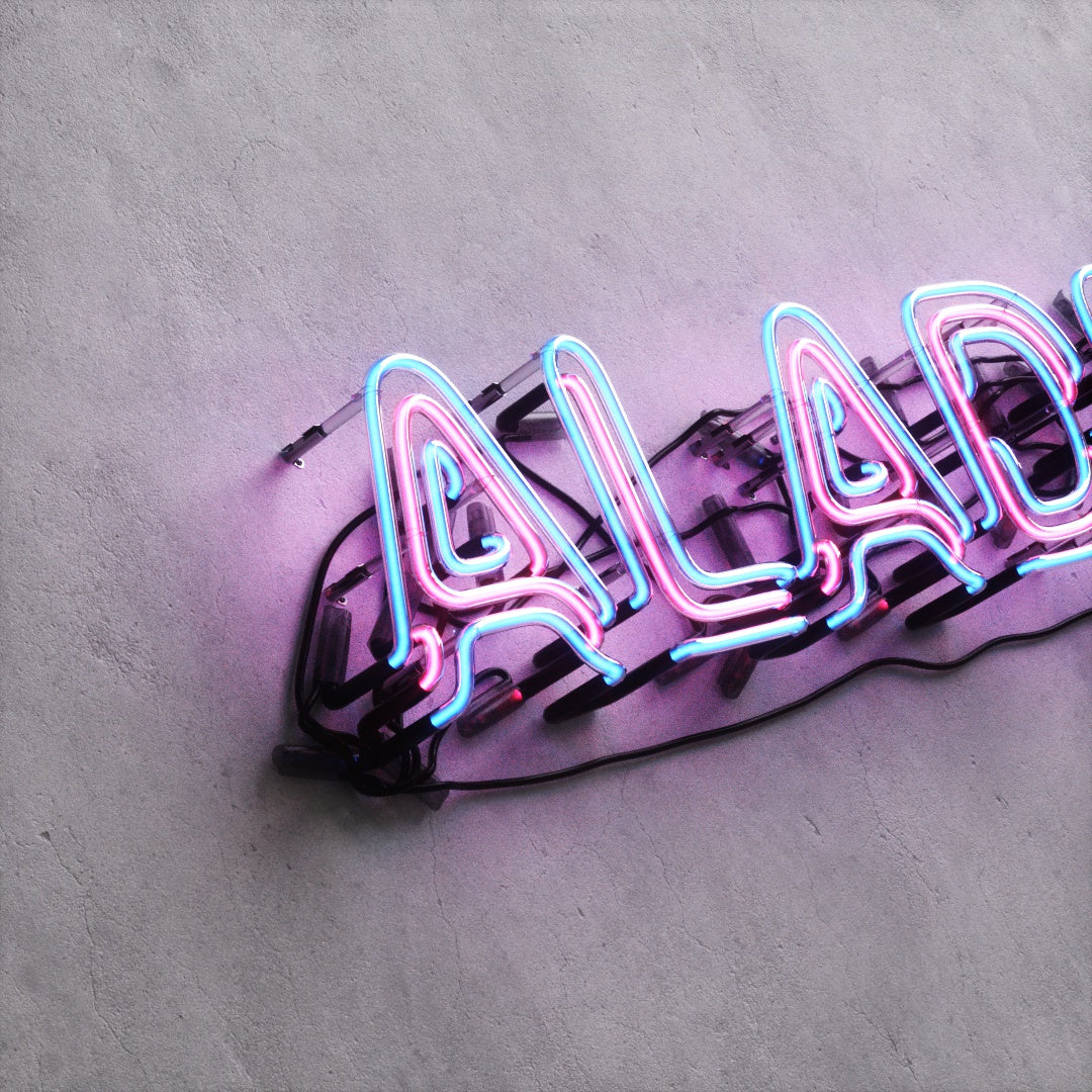Neon Sign Style A "ALADDIN"