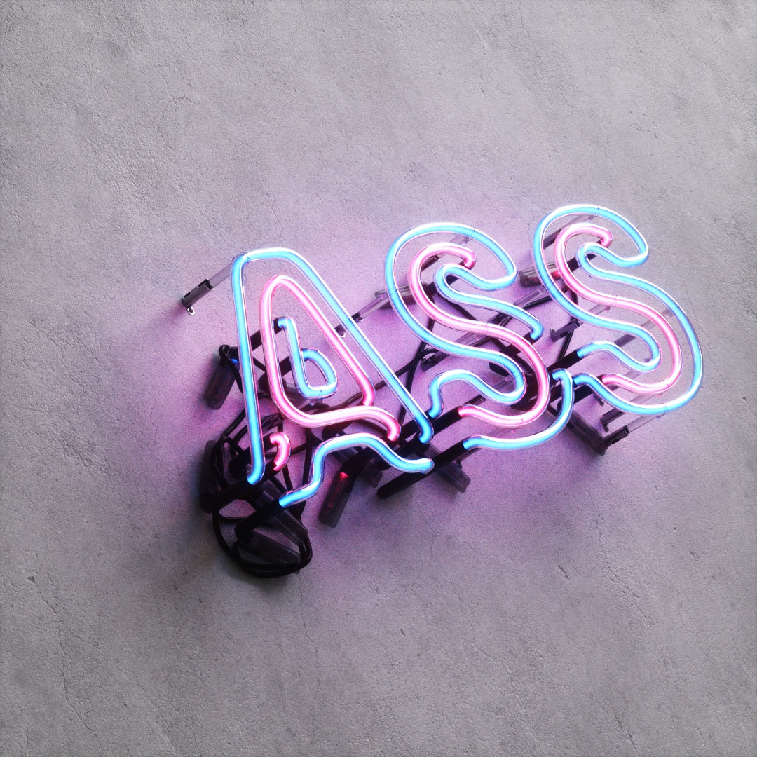 Neon Sign Style A "ASS"