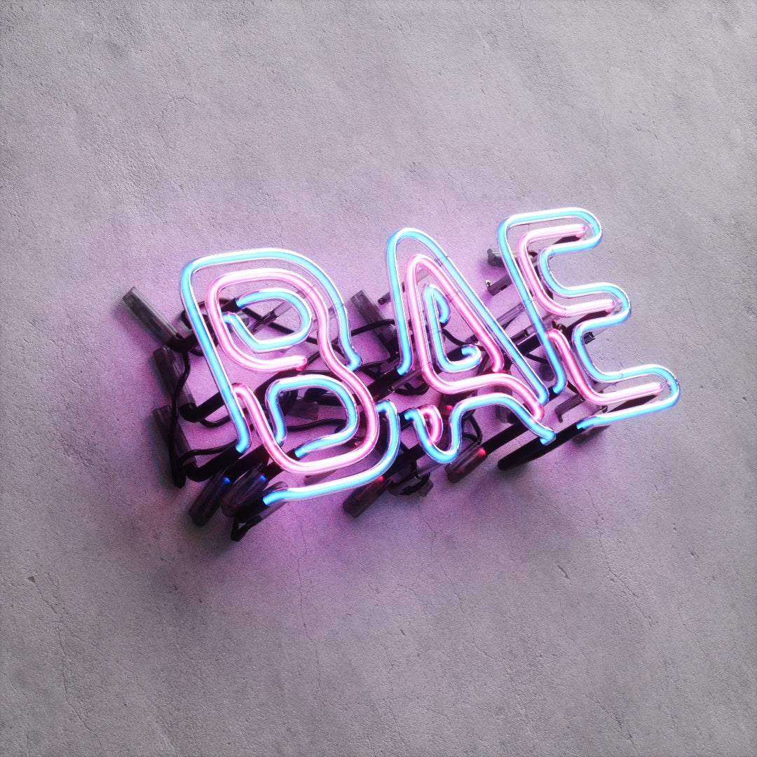 Neon Sign Style A "BAE"