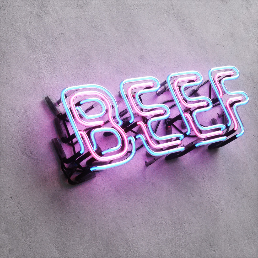 Neon Sign Style A "BEEF"