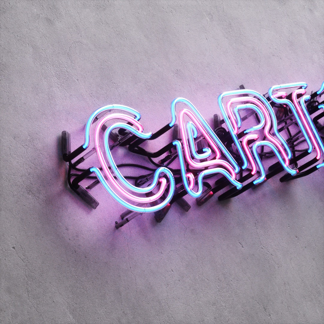 Neon Sign Style A "CARTOONS"