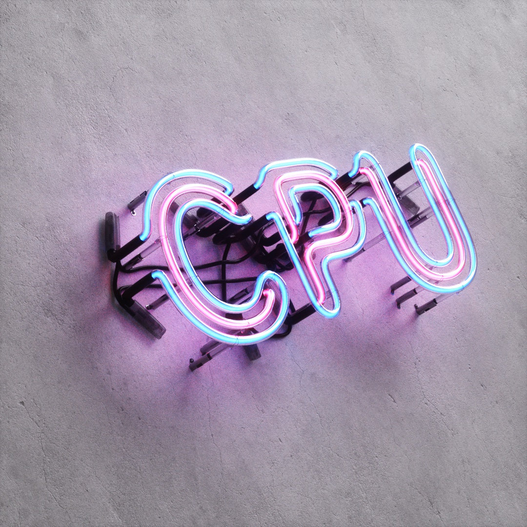 Neon Sign Style A "CPU"