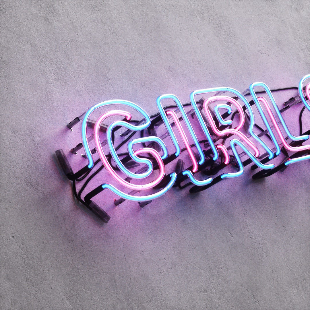 Neon Sign Style A "GIRLS"