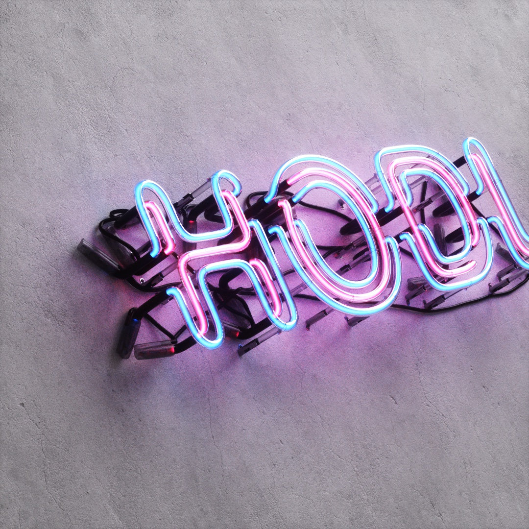 Neon Sign Style A "HODL"