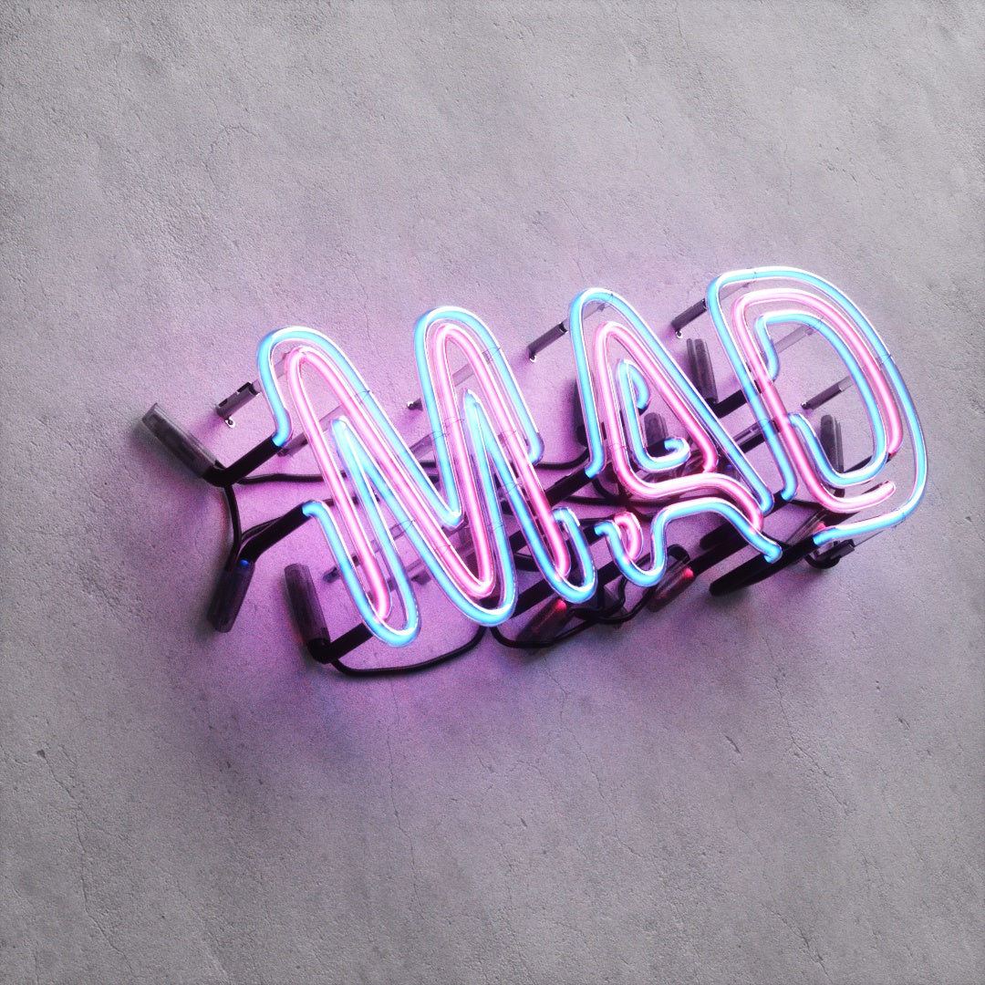 Neon Sign Style A "MAD"