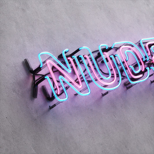 Neon Sign Style A "NUDES"