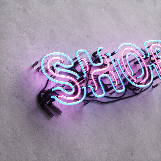 Neon Sign Style A "SHOP"