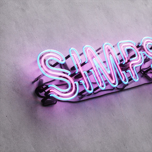 Neon Sign Style A "SIMPSONS"