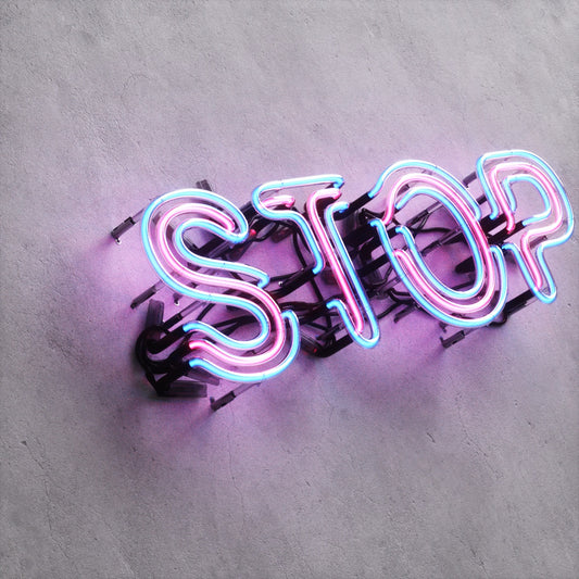 Neon Sign Style A "STOP"