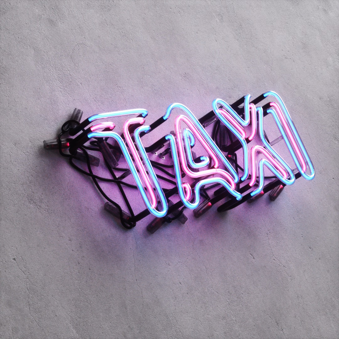 Neon Sign Style A "TAXI"